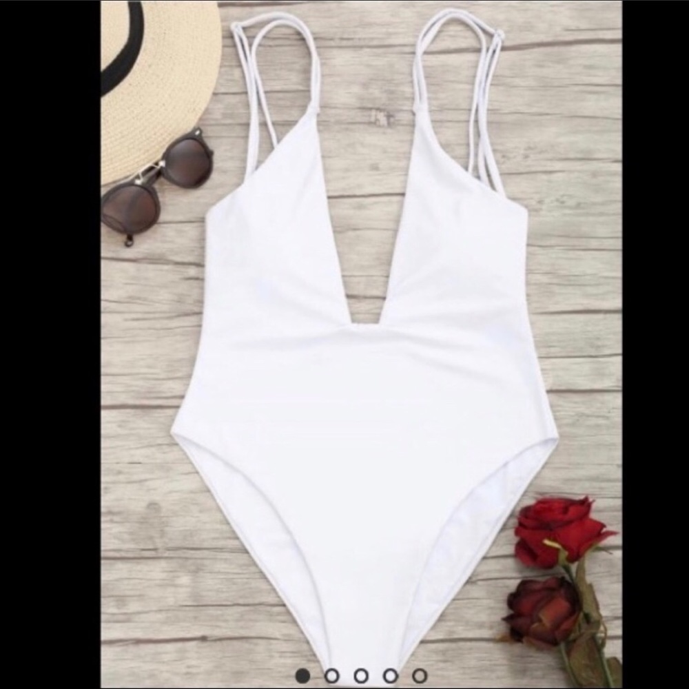 Gorgeous white one piece swim suit